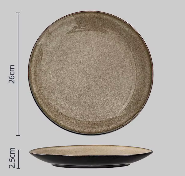 Gray Stoneware Plate